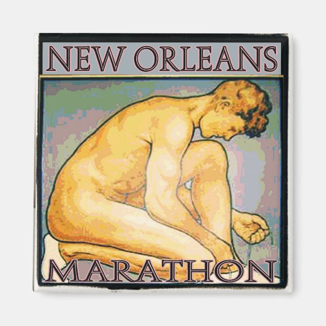 New Orleans MArathon SQ 2 Magnet (Vorne)