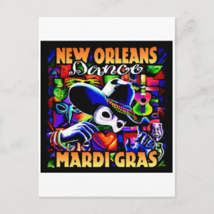 New Orleans Mardi Gras #010 Postkarte