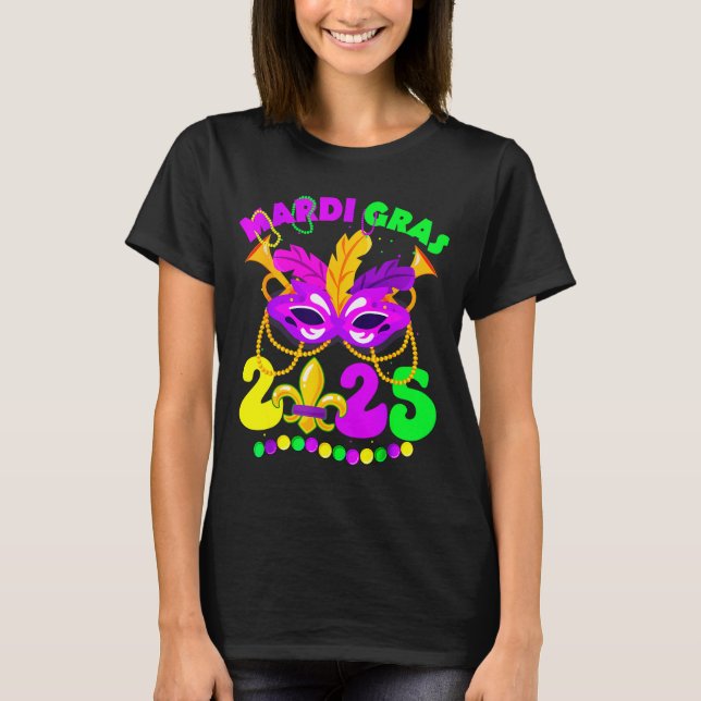New Orleans Mardi Gras 2025 Funny Fleur De Lis New T-Shirt (Vorderseite)