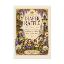 New Orleans Mardi Gras Baby Shower Windel-Raffle