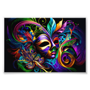 New Orleans, Mardi Gras, Fett Dienstag, NOLA Fotodruck