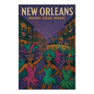 New Orleans - Mardi Gras Magic Poster