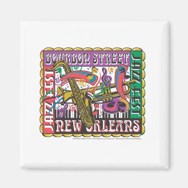 New Orleans Mardi Gras Magnet (Vorne)
