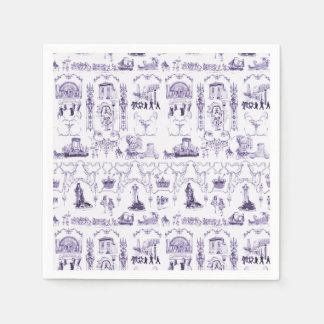 New Orleans Mardi Gras napkins Serviette