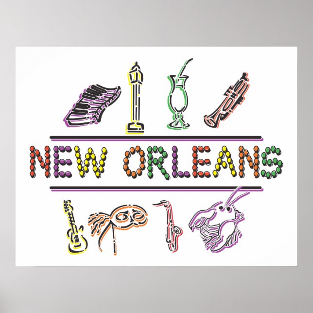 New Orleans Mardi Gras Poster (Vorne)
