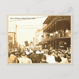 New Orleans Mardi Gras Vintages Foto 1961 Postkarte