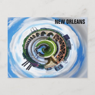 New Orleans Mississippi River Bridge Foto Postkarte