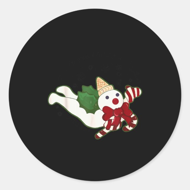 New Orleans Mr Bingle Christmas Tradition Snowmen  Runder Aufkleber (Vorderseite)