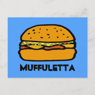 New Orleans Muffuletta Postkarte