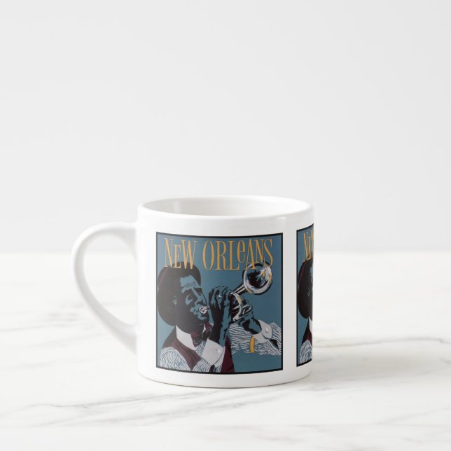 New Orleans Music Espresso Tasse (Links)