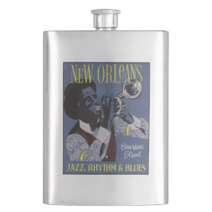 New Orleans Music flask Flachmann