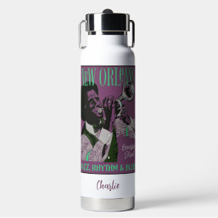 New Orleans Music individuelle Name Trinkflasche