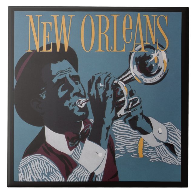 New Orleans Music Keramik Fliesen (Vorderseite)