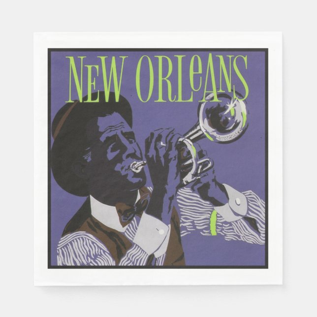 New Orleans Music paper napkins Serviette (Vorderseite)