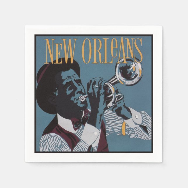 New Orleans Music paper napkins Serviette (Vorderseite)
