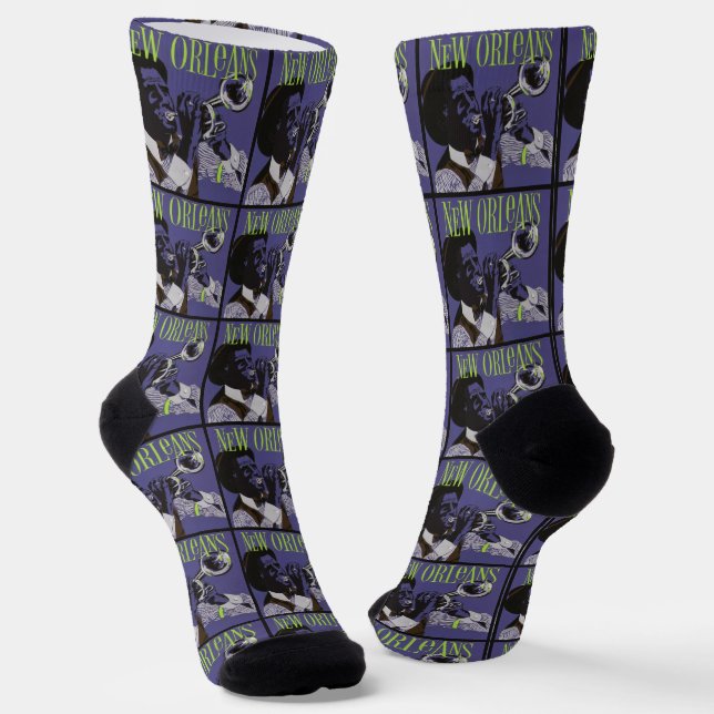 New Orleans Music Socken (Gewinkelt)