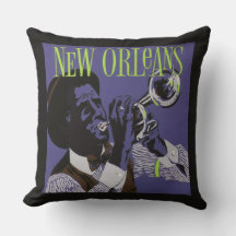 New Orleans Music throw Kissen