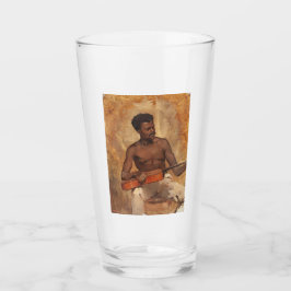 New Orleans Musician (Gitarrist) (Francis Millet) Glas