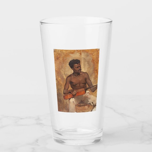 New Orleans Musician (Gitarrist) (Francis Millet) Glas (Vorderseite)
