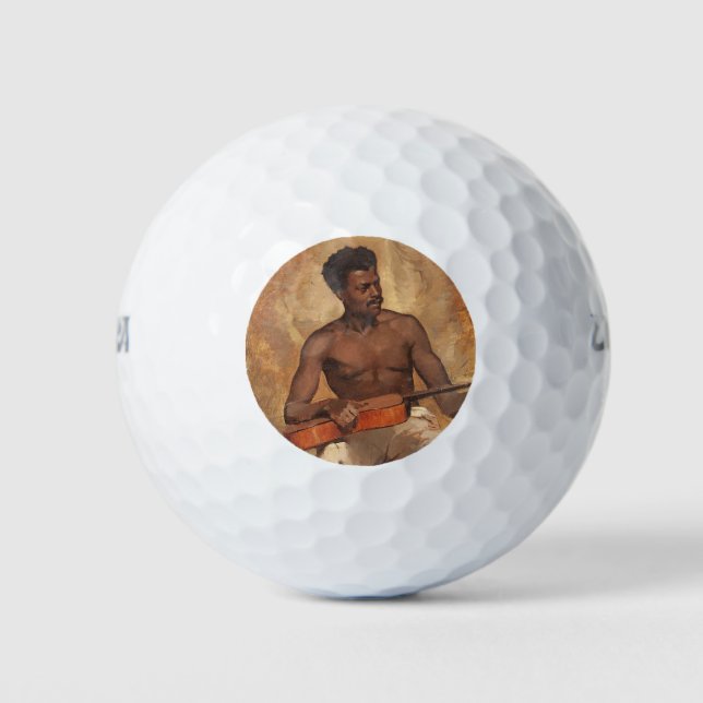 New Orleans Musician (Gitarrist) (Francis Millet) Golfball (Vorderseite)
