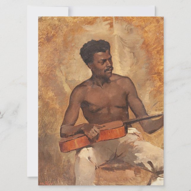 New Orleans Musician (Gitarrist) (Francis Millet) Karte (Vorderseite)