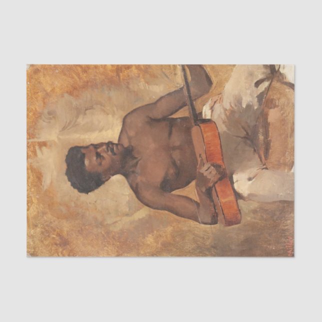 New Orleans Musician (Gitarrist) (Francis Millet) Seidenpapier (Vorderseite)
