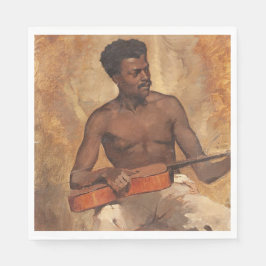 New Orleans Musician (Gitarrist) (Francis Millet) Serviette