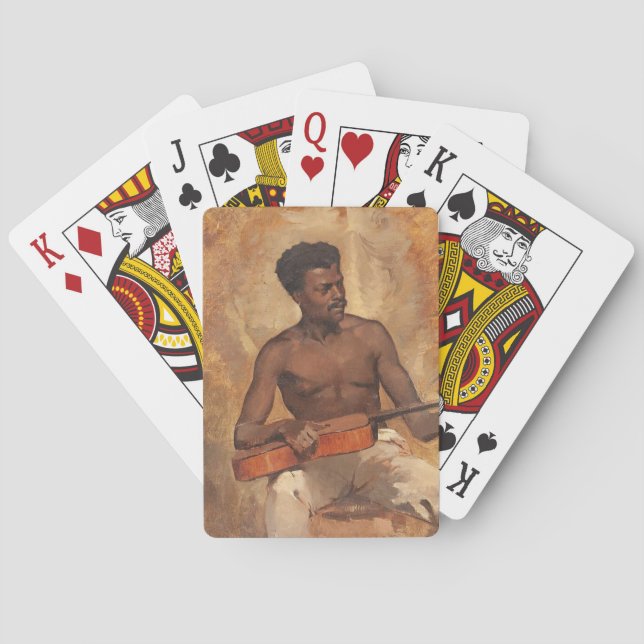 New Orleans Musician (Gitarrist) (Francis Millet) Spielkarten (Rückseite)