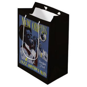 New Orleans Musik-Geschenktasche Mittlere Geschenktüte