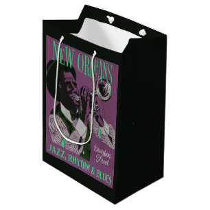 New Orleans Musik - Tasche Mittlere Geschenktüte