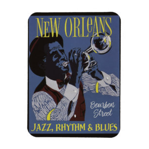 New Orleans Musikmagnet Magnet