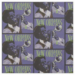 New Orleans Musikstoff Stoff