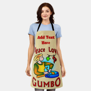 New Orleans Nachbarschaften, Text hinzufügen, Schü Schürze