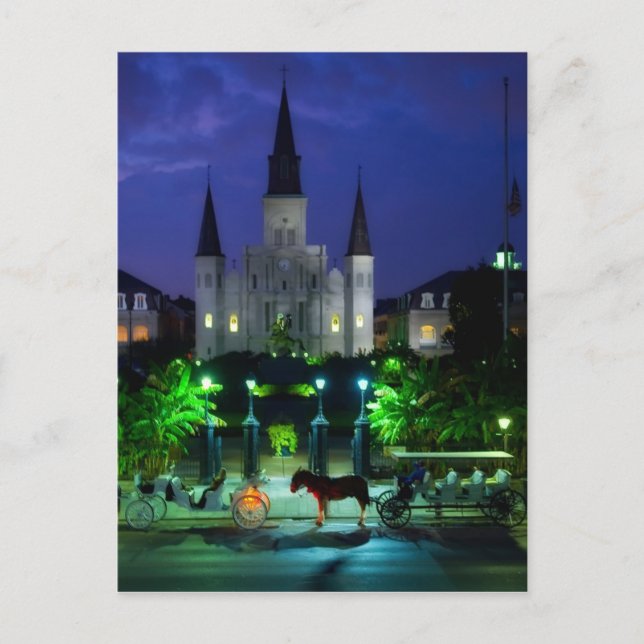 New Orleans - Nacht Postkarte (Vorderseite)