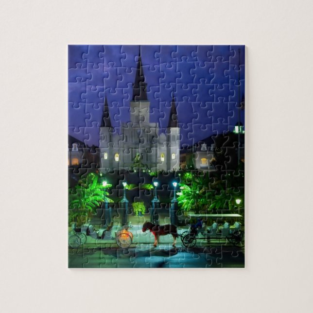 New Orleans nachts Puzzle (Vertikal)