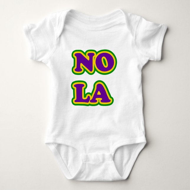 New Orleans NOLA Baby Strampler (Vorderseite)