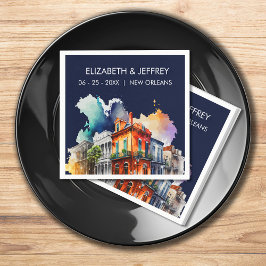 New Orleans Nola Louisiana - Hochzeitsfeier Serviette