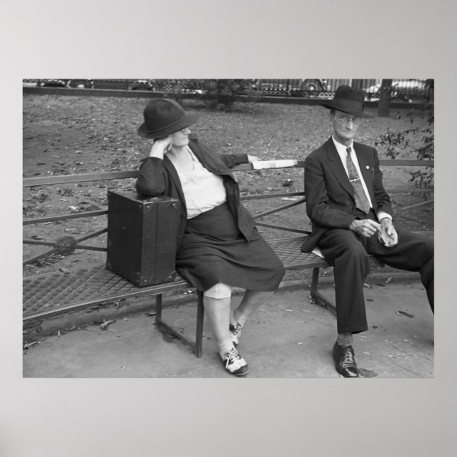 New Orleans Park Bench, 1930er Poster (Vorne)