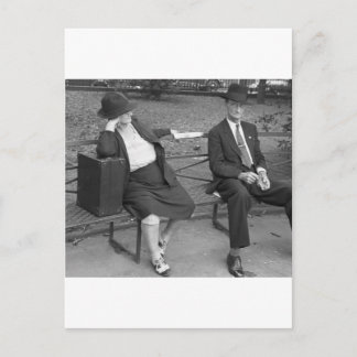 New Orleans Park Bench, 1930er Postkarte