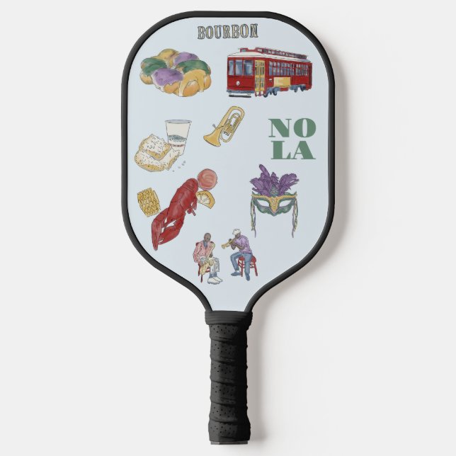 New Orleans Pickleball Schläger (Vorderseite)