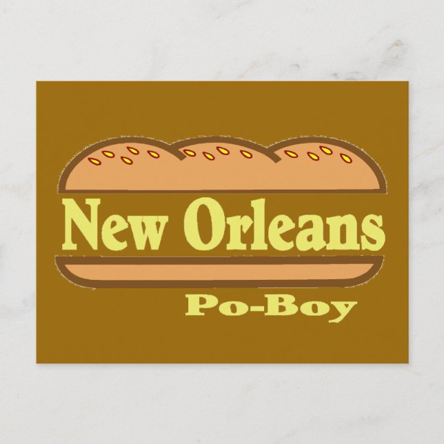 New Orleans Po Boy Postkarte (Vorderseite)