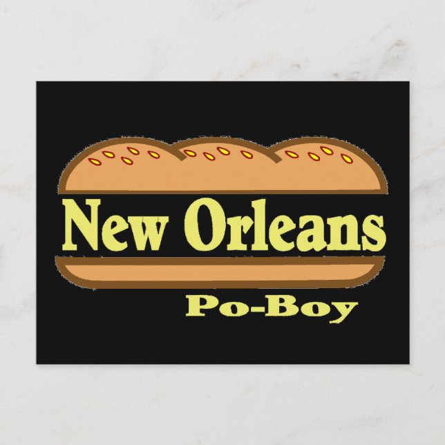 New Orleans Po Boy Postkarte (Vorderseite)