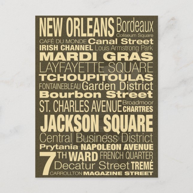 New Orleans Postcard Postkarte (Vorderseite)