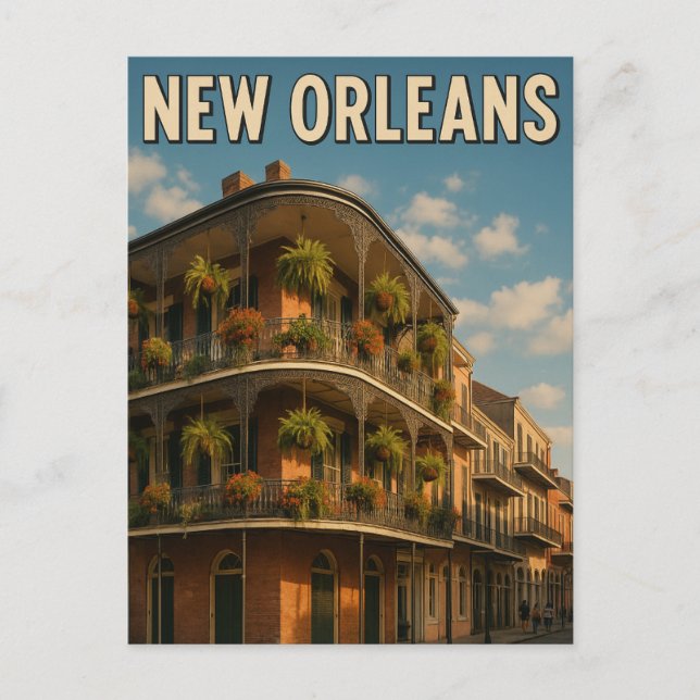 New Orleans Postcard Postkarte (Vorderseite)