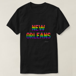 New Orleans Pride Rainbow Flag T Shirt