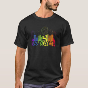 New Orleans Pride Skyline Parco Tassino T-Shirt