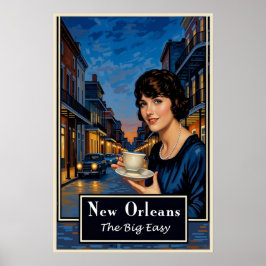 New Orleans Reiseplakat Poster