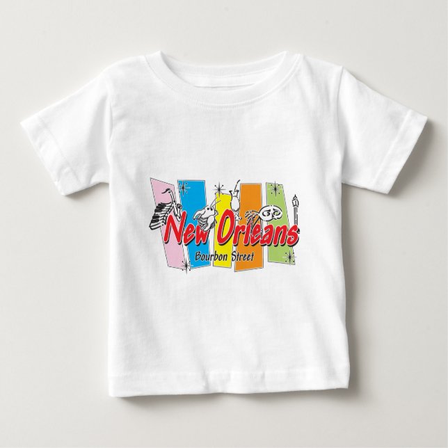 New Orleans Retro Look Baby T-shirt (Vorderseite)