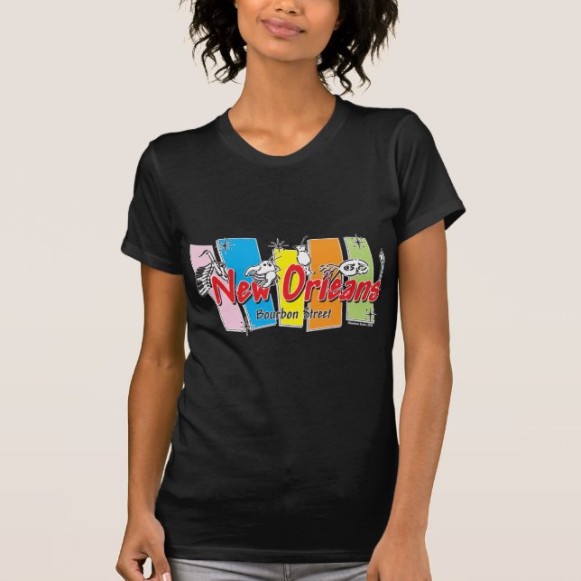New Orleans Retro Look T-Shirt (Vorderseite)