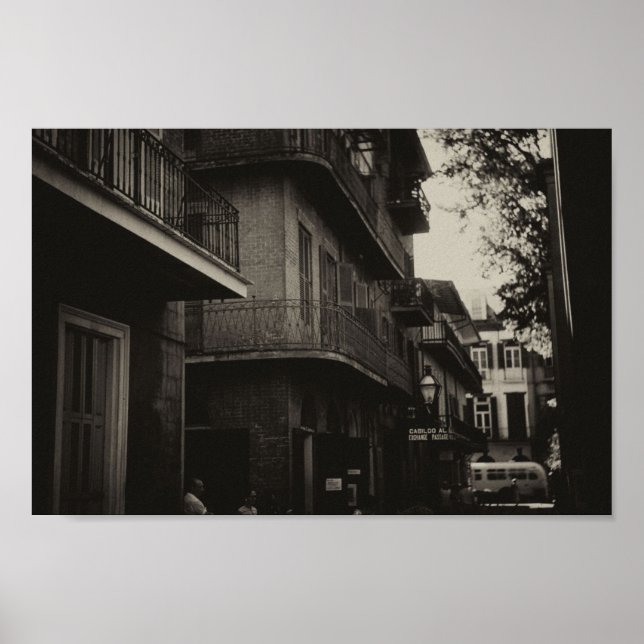 New Orleans Retro Mitte des Jahrhunderts Inspirier Poster (Vorne)
